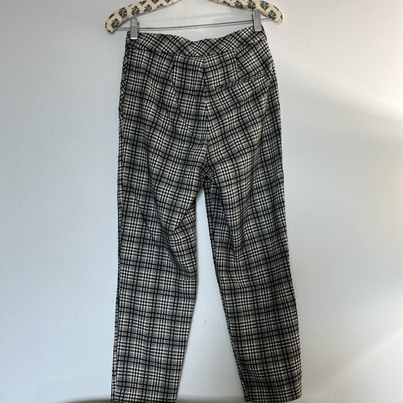 TOPSHOP Petite Plaid Trousers Size 0 - Picture 4 of 5
